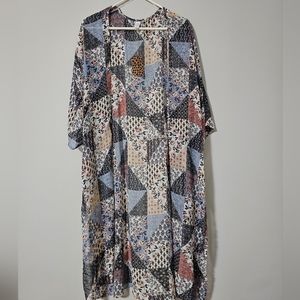 NWT CY Fashion Patchwork Kimono